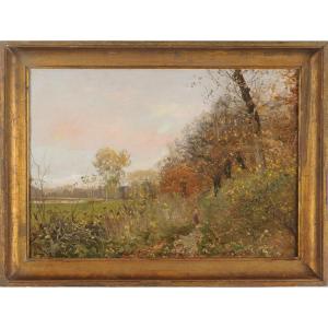 Louis Cabié (1853-1939) La Charente à Cognac Châtenay