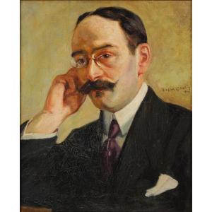 Robert Dessales-Quentin (1885-1958) Portrait de l’acteur Charles Deschamps (1882-1959)