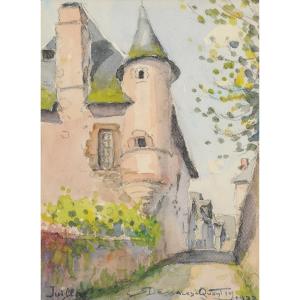 Robert Dessales-quentin (1885-1958) Juillac, The Manor Of Miracles, Corrèze