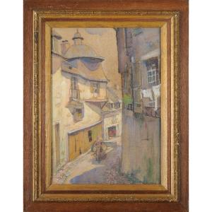 Robert Dessales-quentin (1885-1958) Terrasson, Rue Margontier
