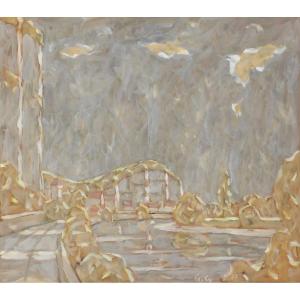 Hans Seiler (1907-1986) Les falaises de La Roque Gageac Dordogne Périgord