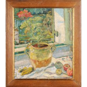 Marcel Fournier (1900-1979) La fenêtre Nature morte