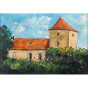 Camille Merlaud (1877–1957) The House With The Tower Dordogne Ribérac Verteillac