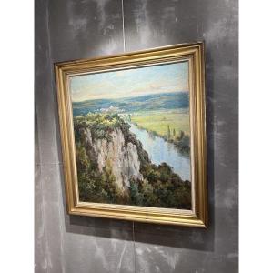 Marius Gueit (1877–1956) Beynac And The Dordogne As Seen From Castelnaud