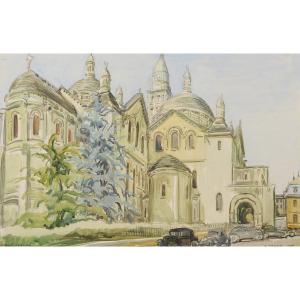 André Margat (1903-1997) Saint Front Cathedral In Périgueux Dordogne