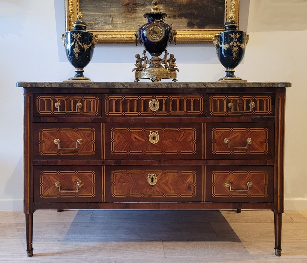 Louis XVI Inlaid Chest Of Drawers