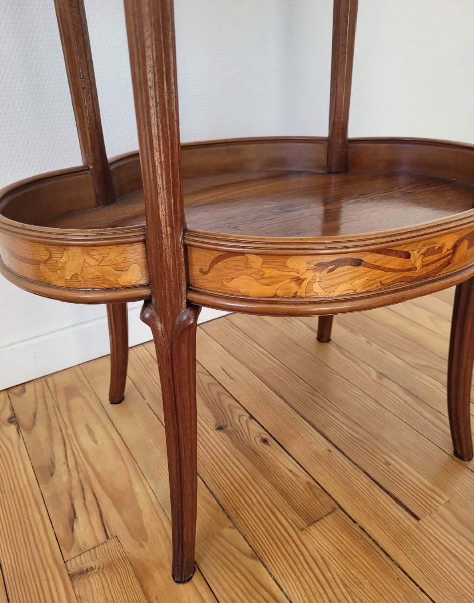 Jolie table à thé Emile GALLE -photo-3