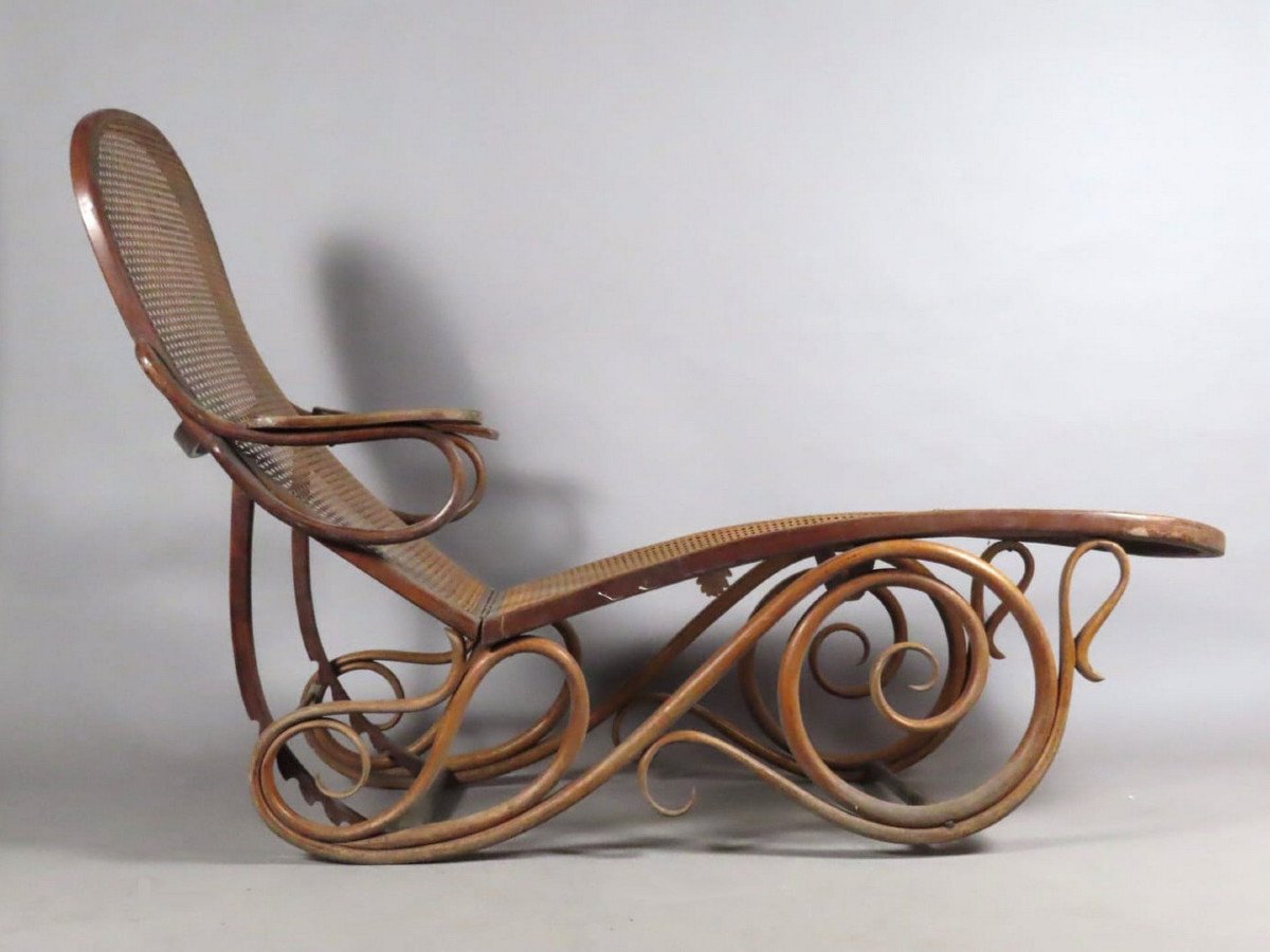 Chaise Longue Attribuée à THONET-photo-2