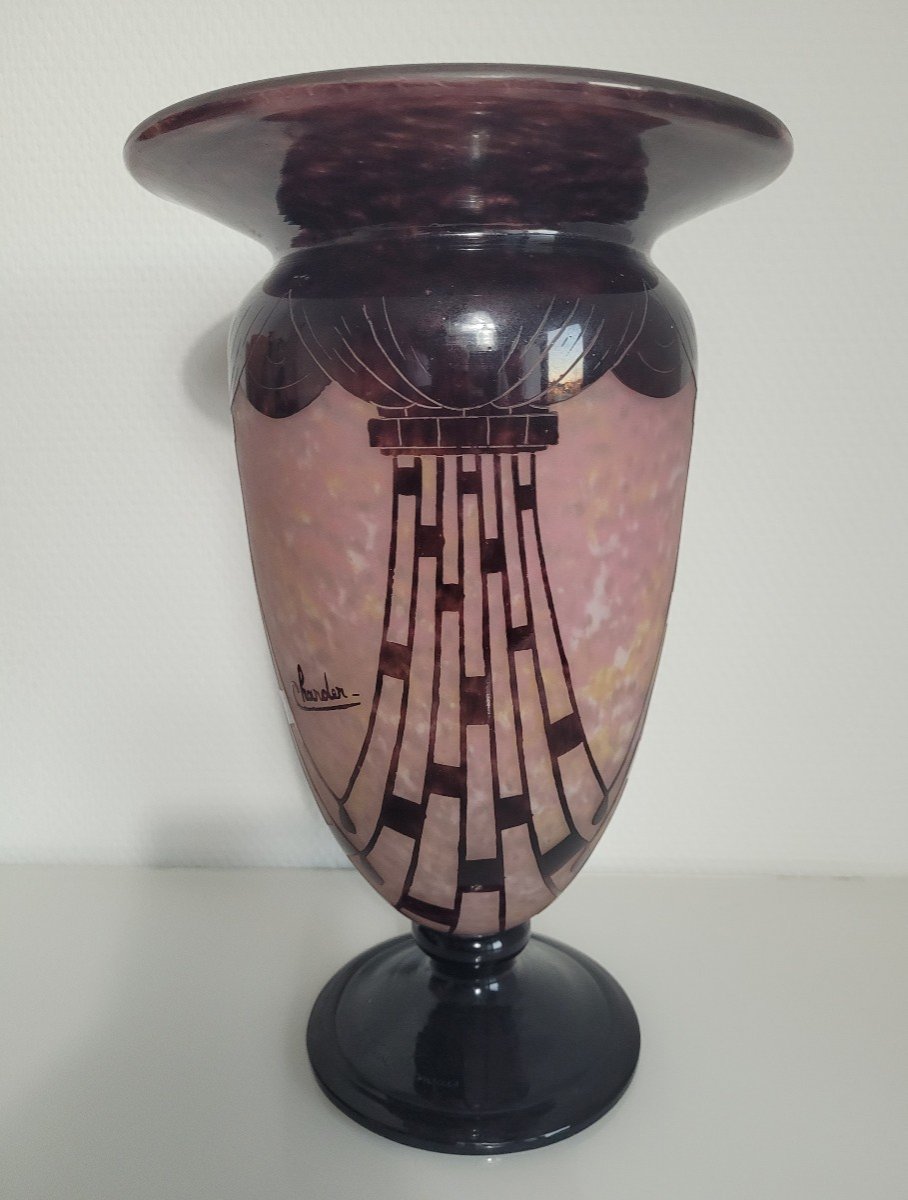Vase Schneider "dit Charder" pour le Verre Français 