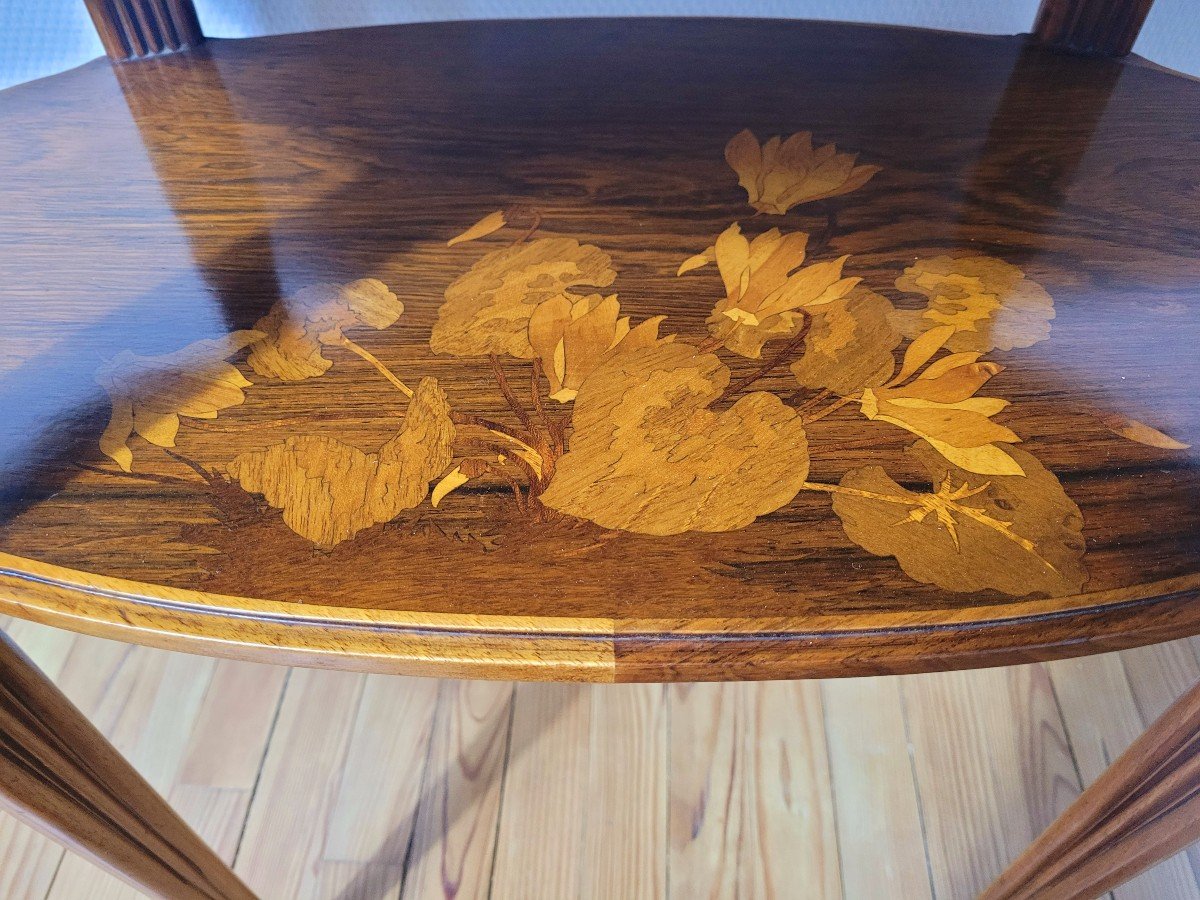 Inlaid Living Room Table By Emile Galle-photo-1