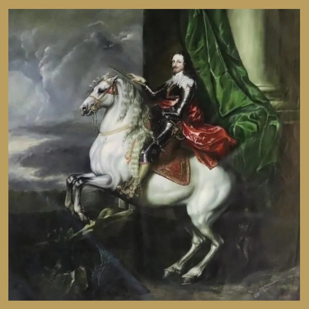 Oil On Canvas After Antoon Van Dyck "early 20th Century"