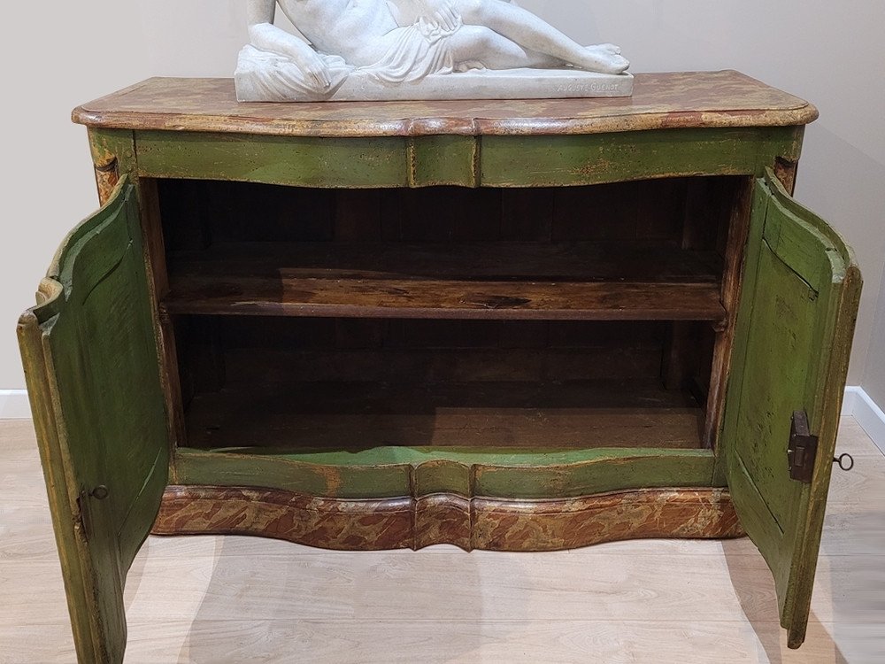 Elegant 18th Century Painted Hunting Buffet -photo-2