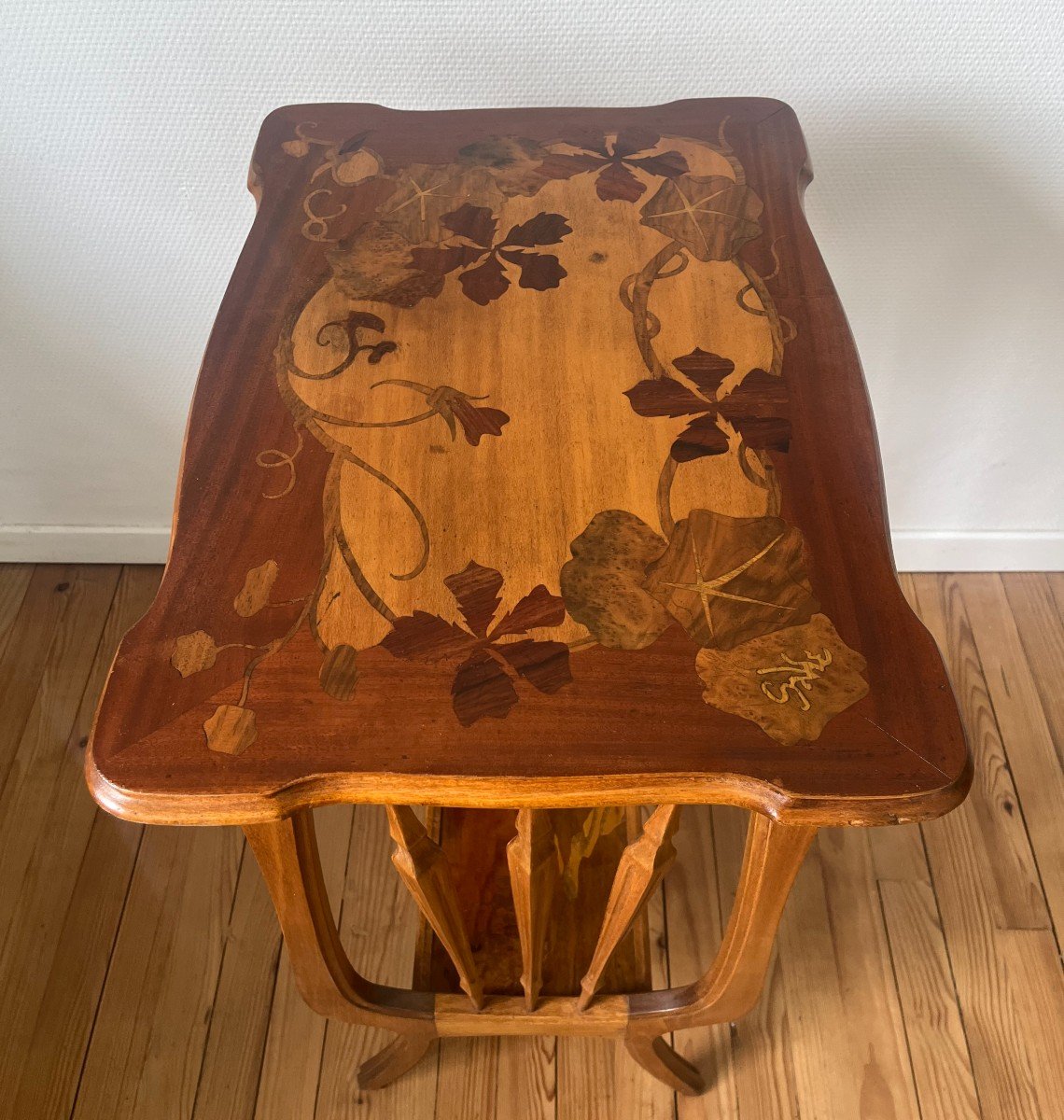 Emile Gallé Table 2 Trays -photo-3