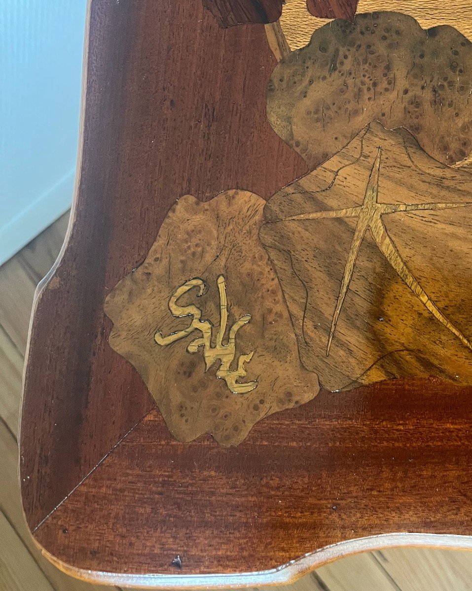 Emile Gallé Table 2 Trays -photo-2