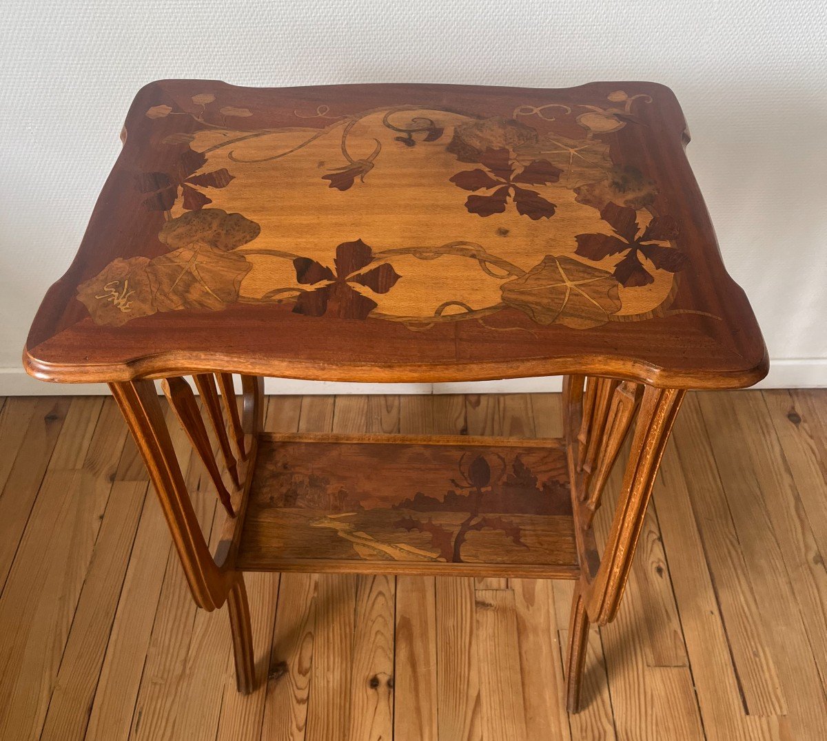 Emile Gallé Table 2 Trays 