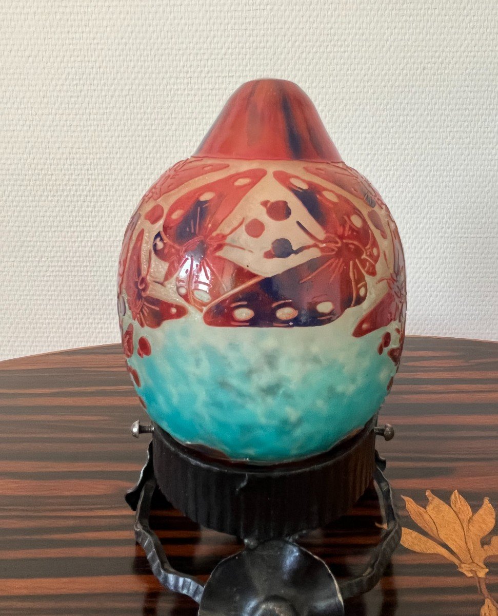 Le Verre Francais Veilleuse Aux Papillons -photo-2