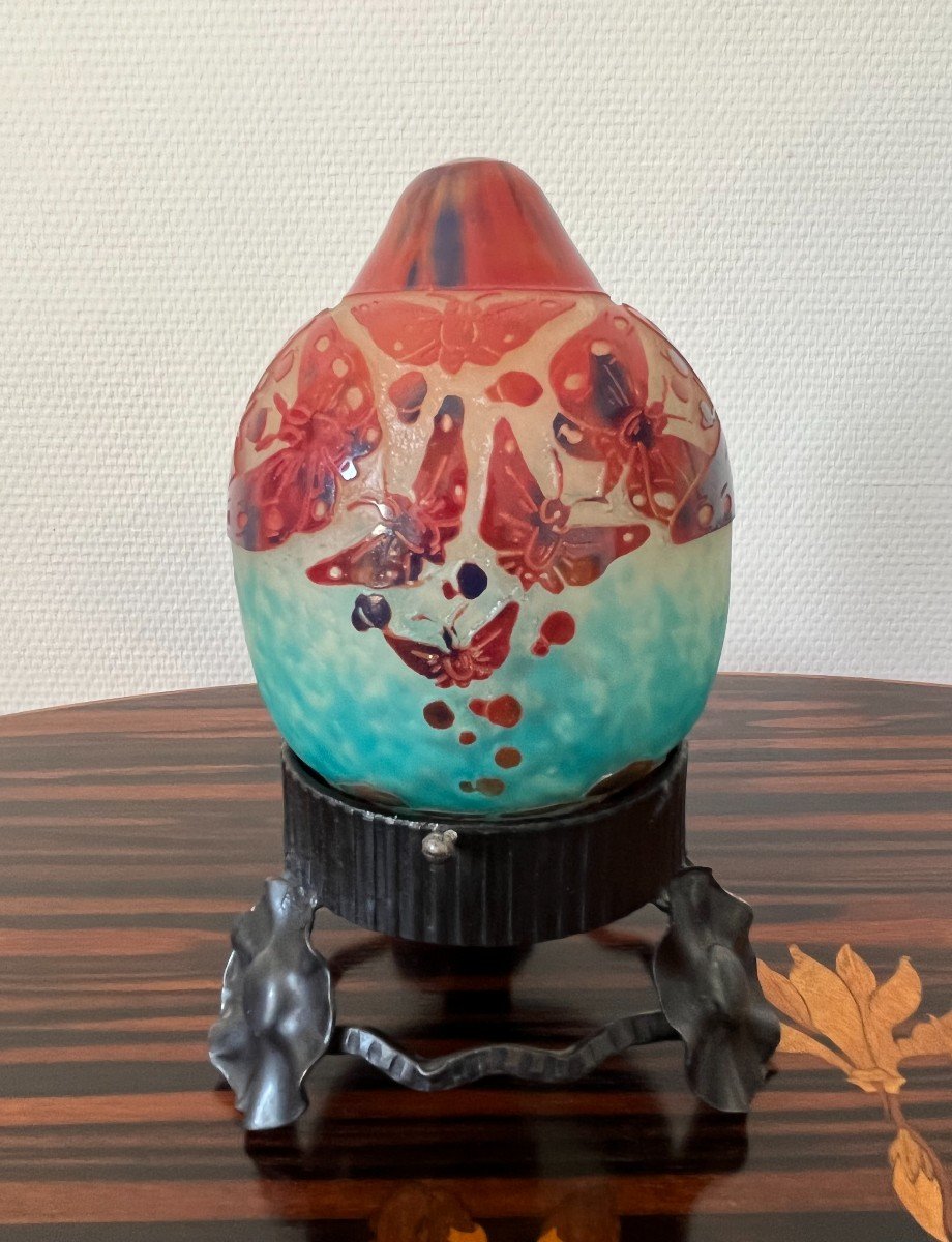 Le Verre Francais Veilleuse Aux Papillons -photo-3