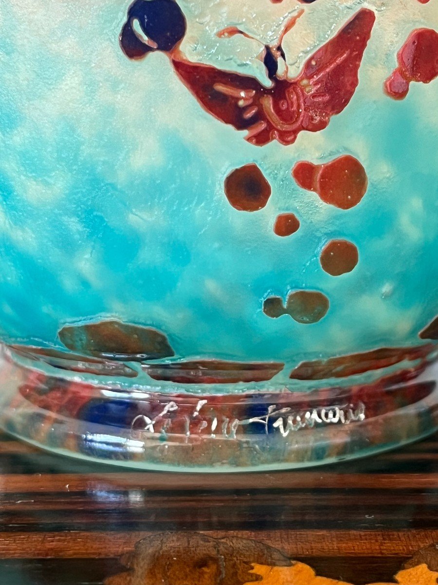 Le Verre Francais Veilleuse Aux Papillons -photo-3