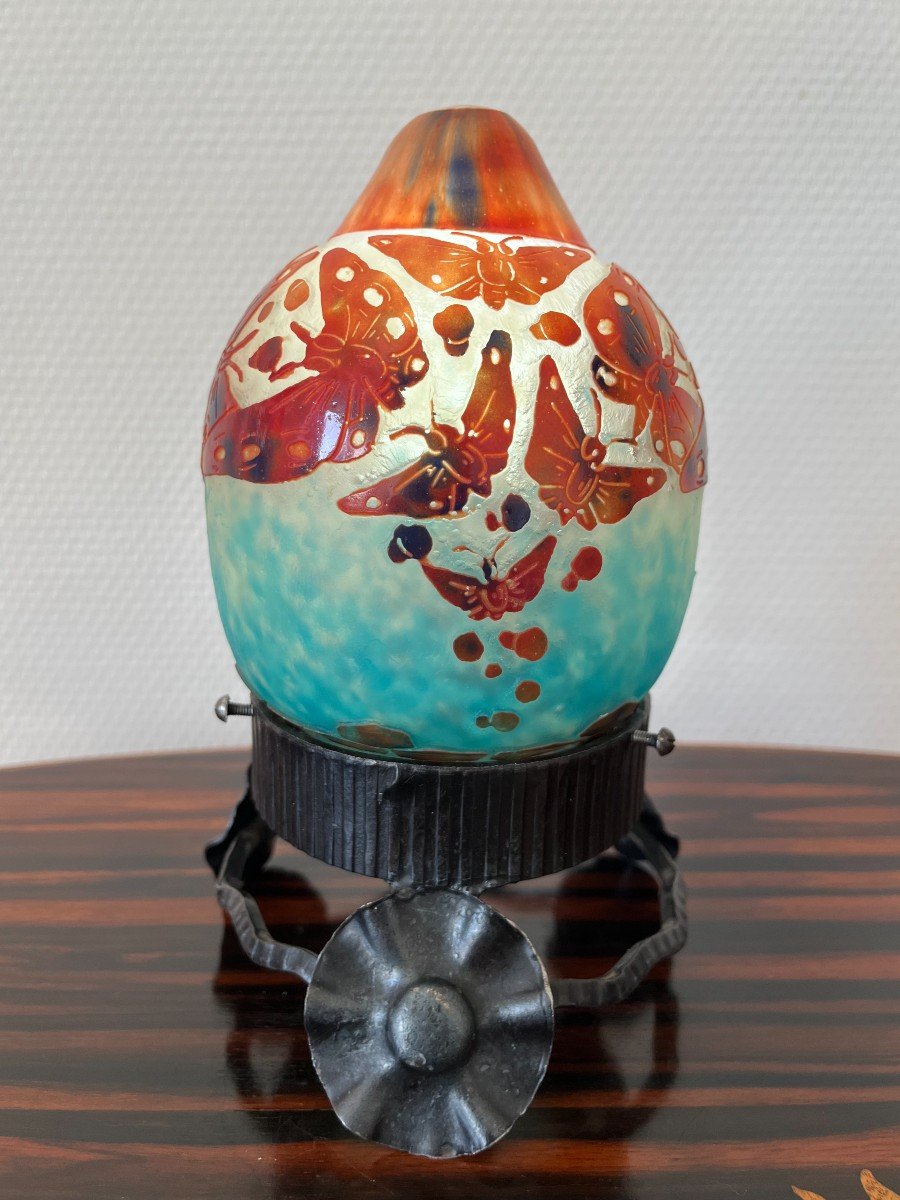 Le Verre Francais Veilleuse Aux Papillons -photo-4