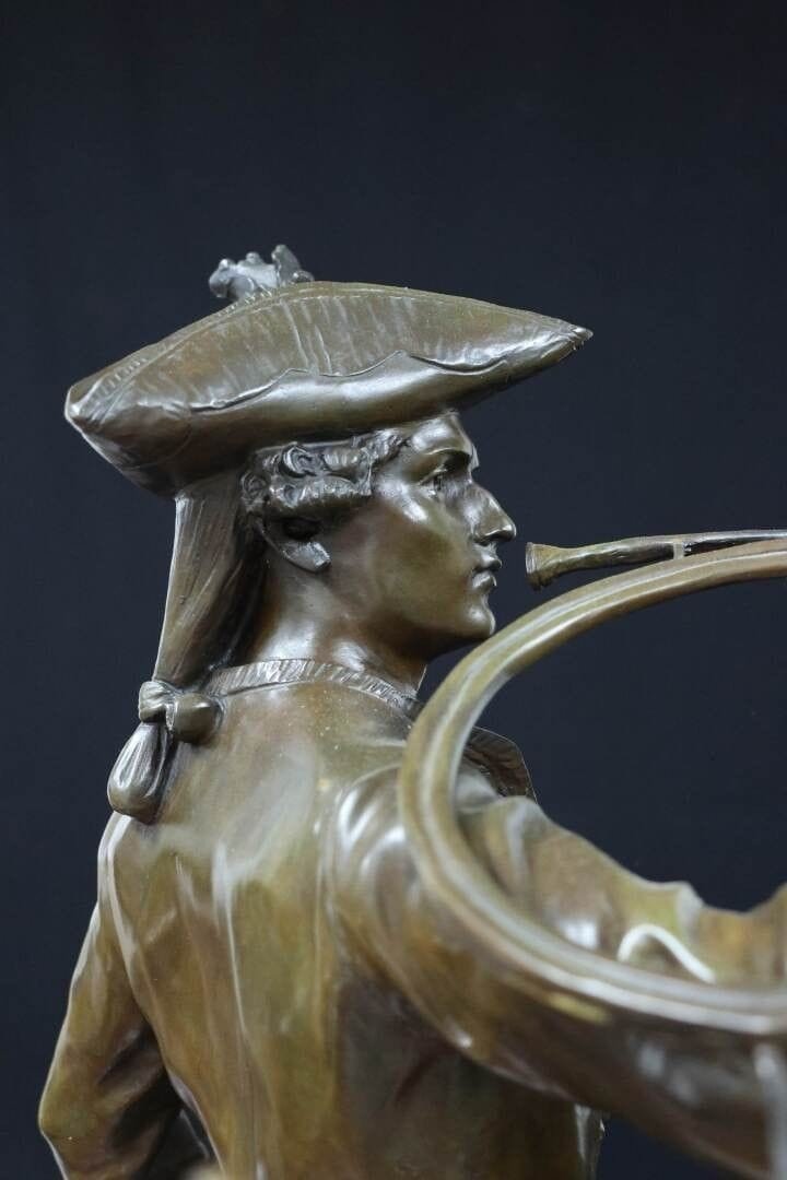 Hippolyte Moreau et Prosper Lecourtier bronze le piqueur au relais-photo-4