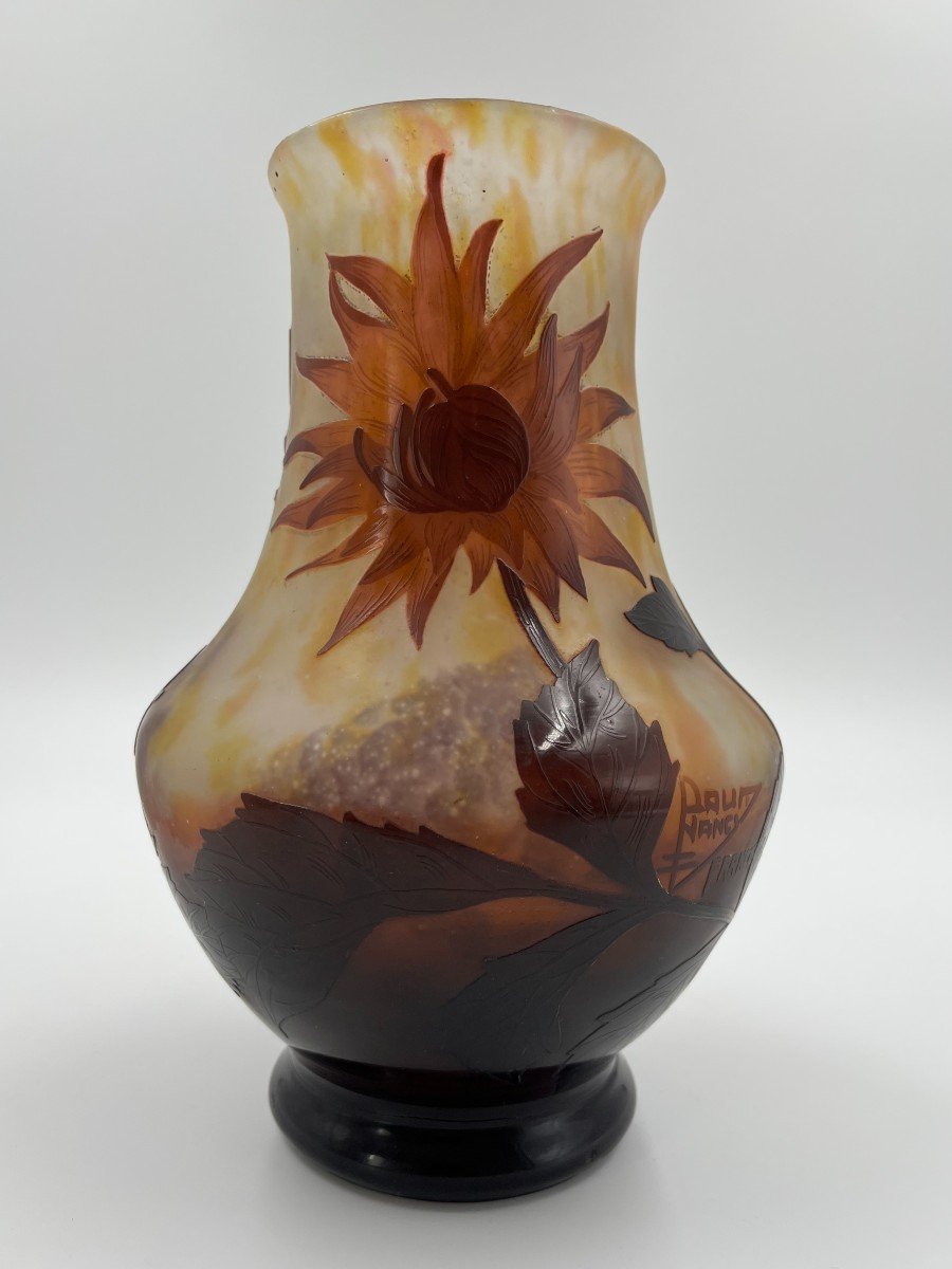 Daum Nancy Vase “dalhia”