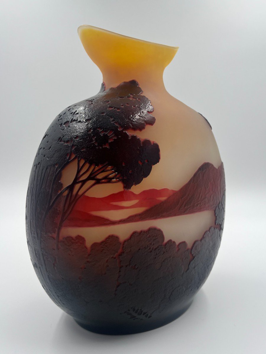 Emile Gallé Vase “rio Bay”-photo-1