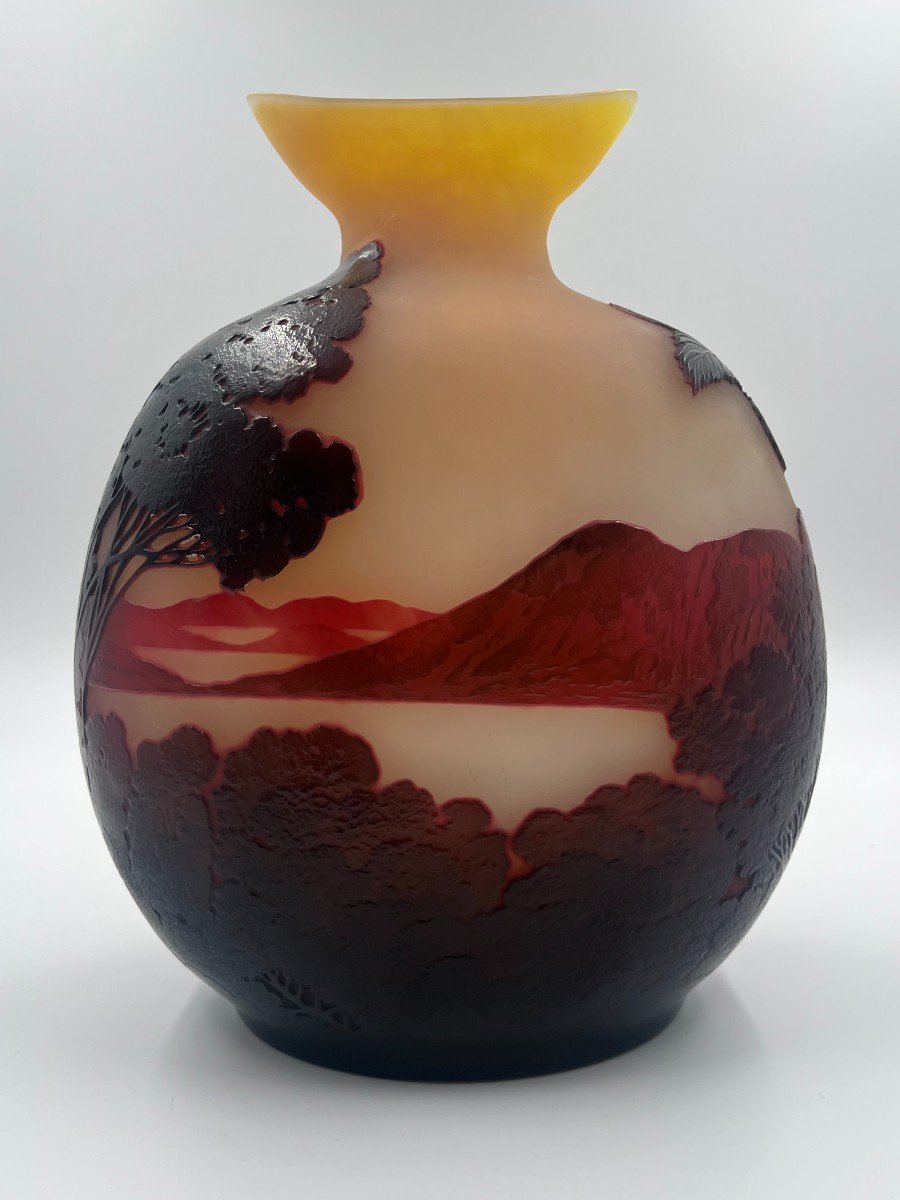 Emile Gallé Vase “rio Bay”-photo-2