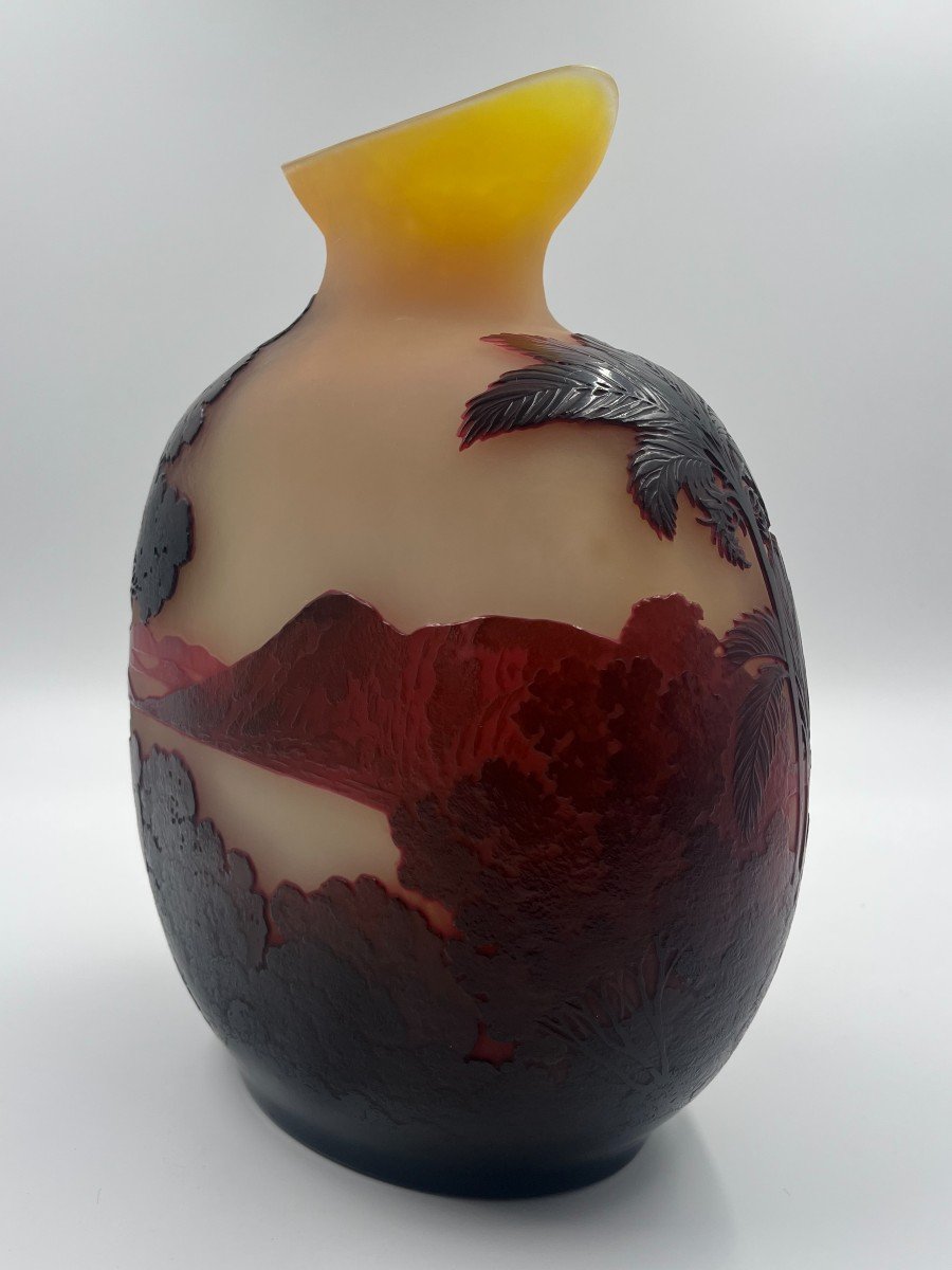 Emile Gallé Vase “rio Bay”-photo-3