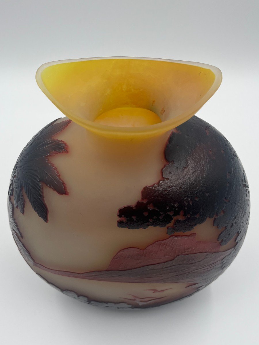 Emile Gallé Vase “rio Bay”-photo-5