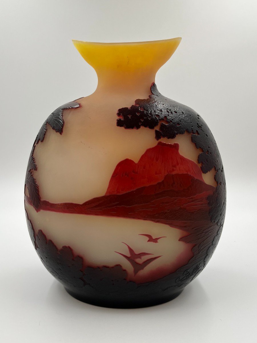 Emile Gallé Vase “rio Bay”
