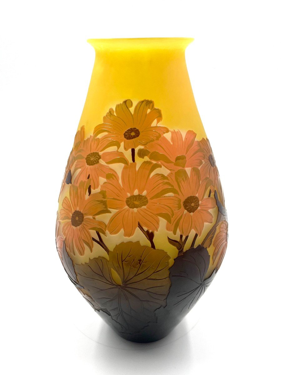 Emille Gallé Gerbera Vase 
