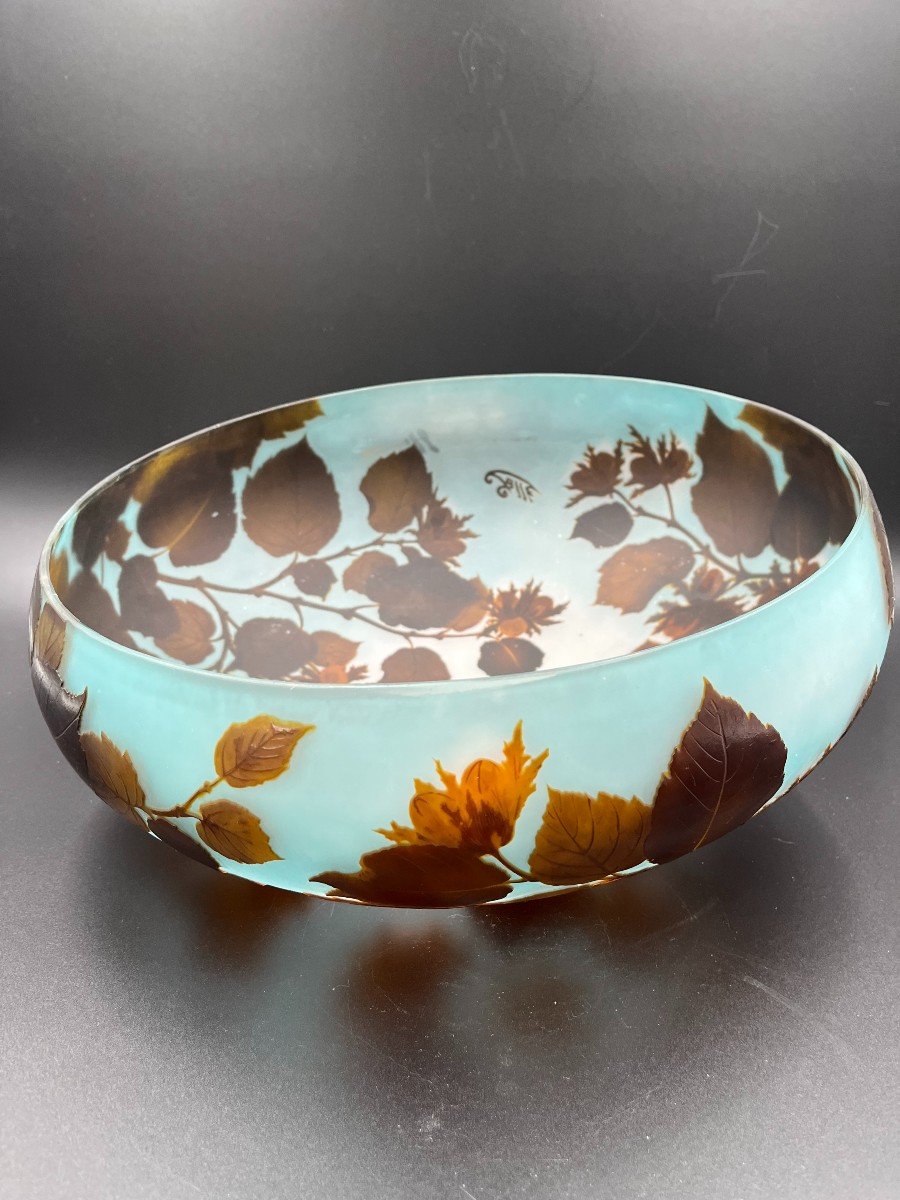 Emile Gallé "hazelnut" Lamp-photo-2
