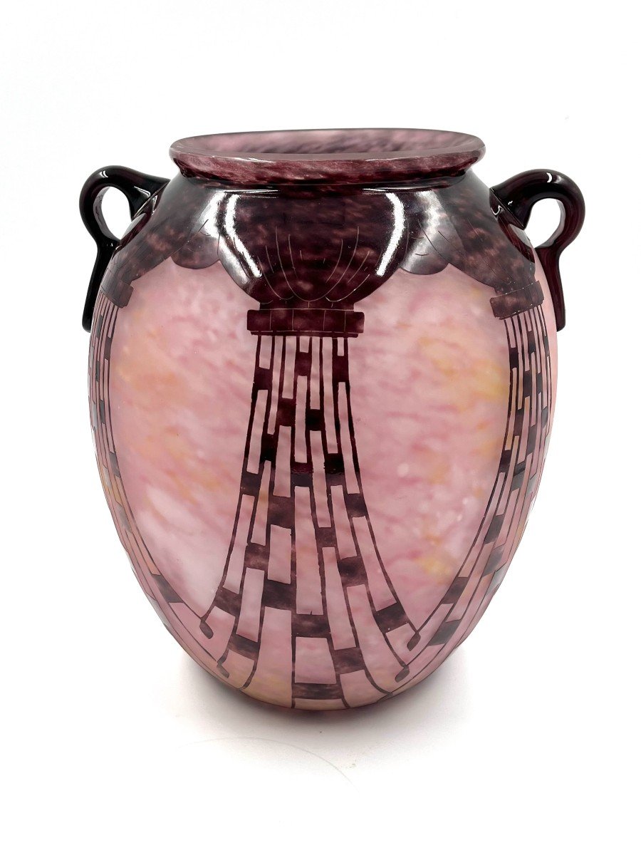 Charder Vase French Glass -photo-4