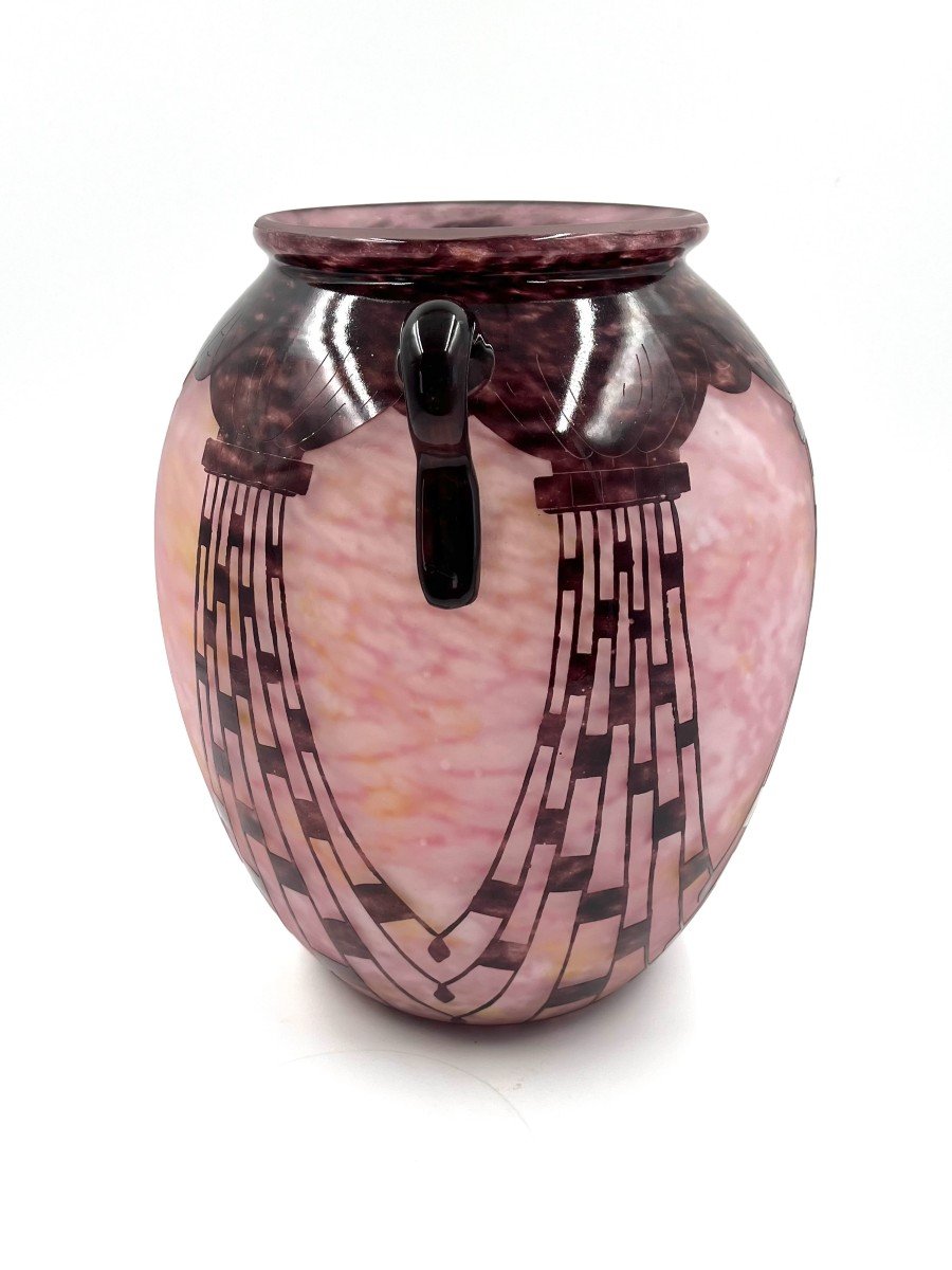 Charder Vase French Glass -photo-1