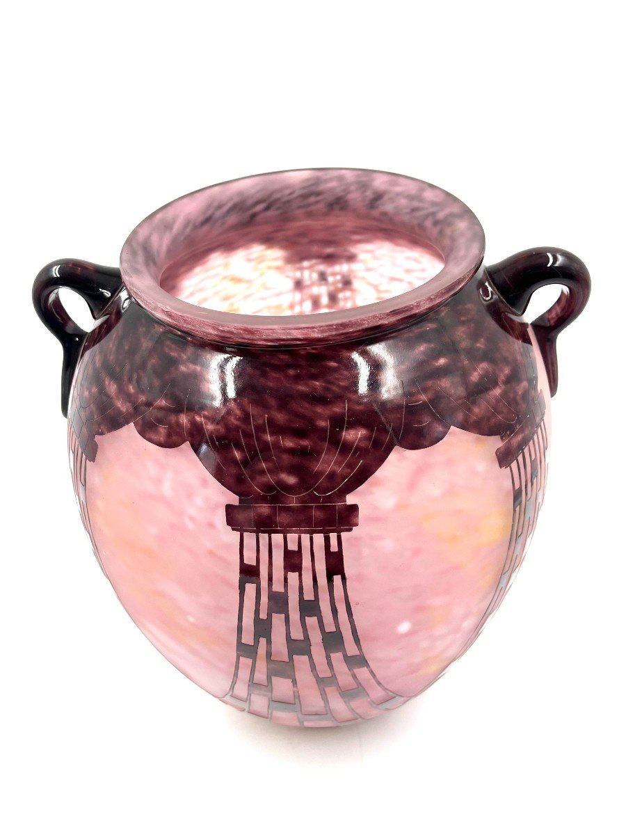 Charder Vase French Glass -photo-2