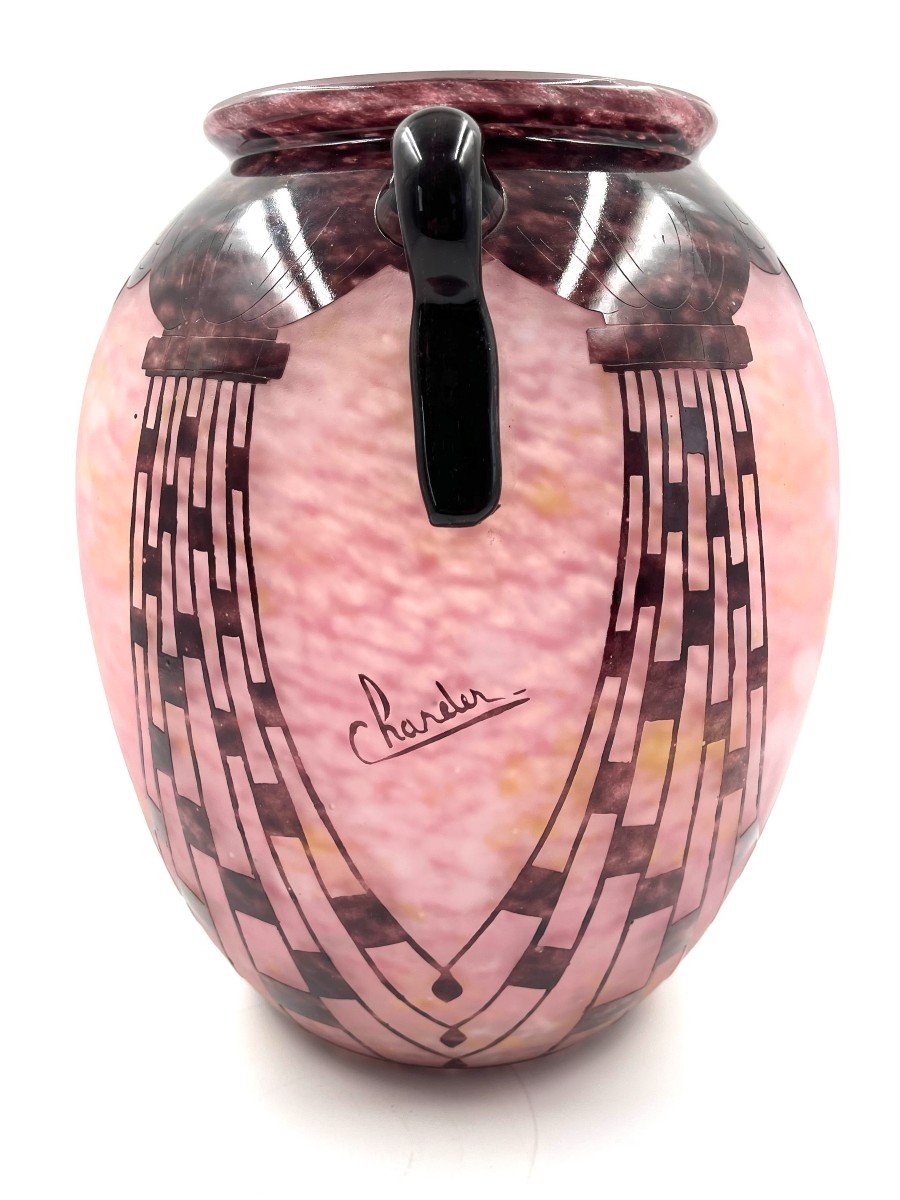 Charder Vase French Glass -photo-5