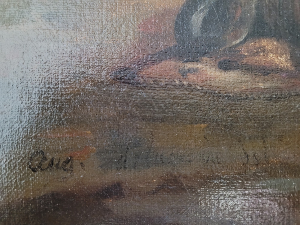 Painting By Elisa Boutillier (active At The End Of The 19th Century)-photo-1