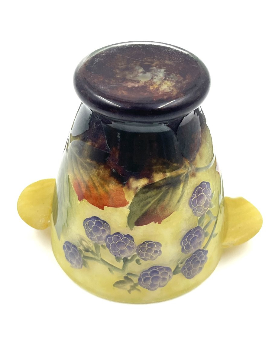 Vase Daum Nancy " Mures "-photo-2