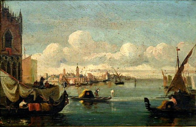 Painting By Alberto Rossi, Italian Aeolus Of The 19th Century-photo-2