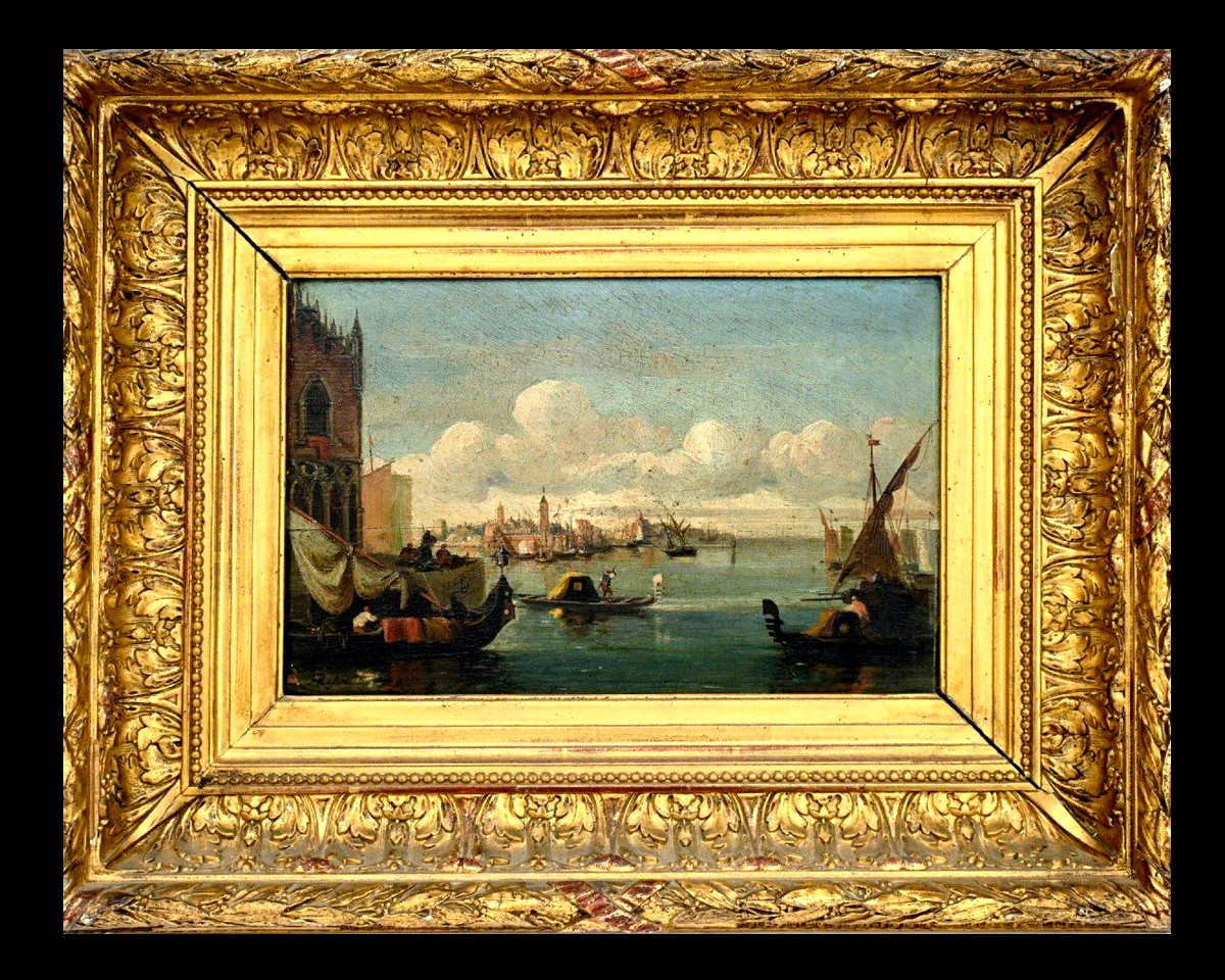 Painting By Alberto Rossi, Italian Aeolus Of The 19th Century