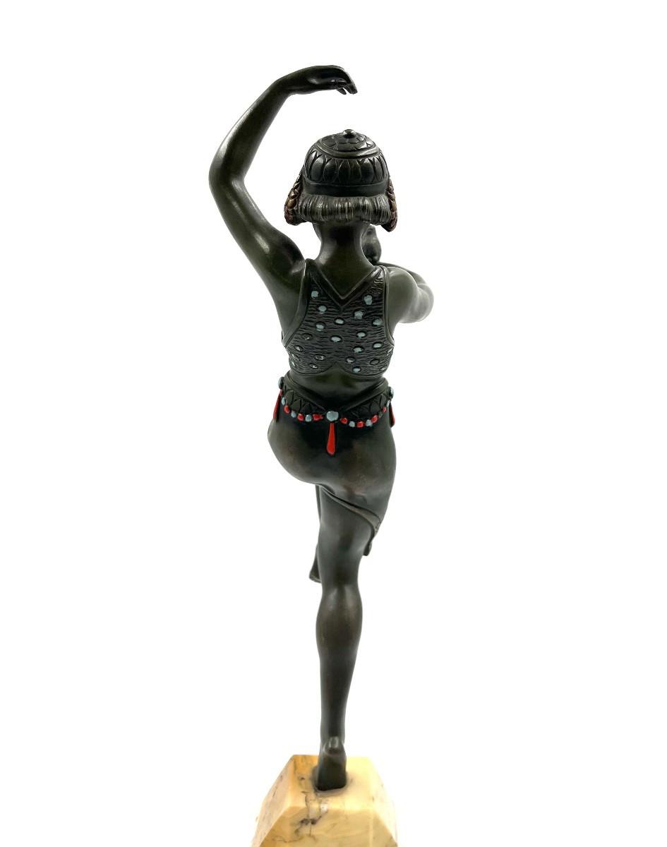 S.LIPCHYTZ " danseuse a la palombe " bronze-photo-5
