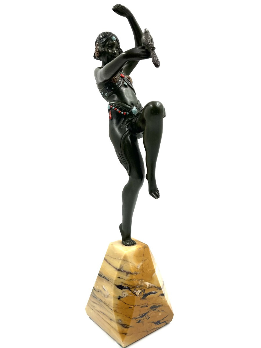 S.LIPCHYTZ " danseuse a la palombe " bronze-photo-8