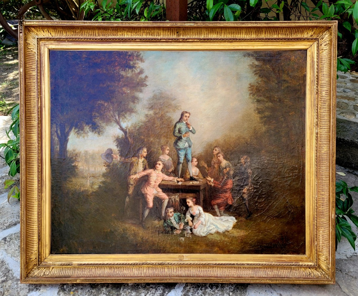 Tableau 2eme partie 18e siecle Suiveur de Philippe MERCIER 