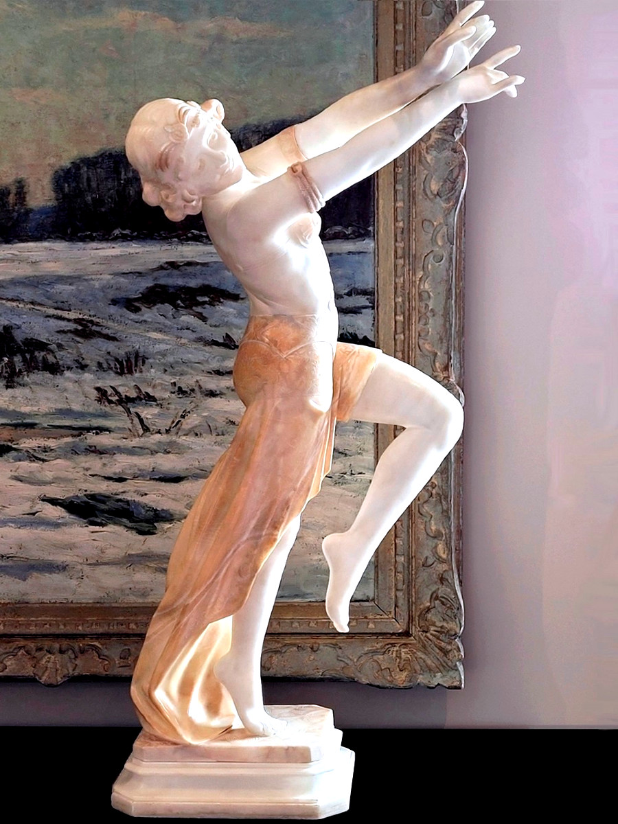 Sculpture By Tancredi Pozzi Italian School-photo-2