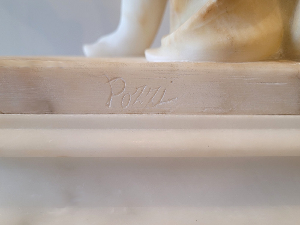 Sculpture By Tancredi Pozzi Italian School-photo-4