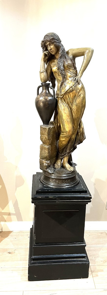 "rebecca" Gilded Terracotta, Goldscheider