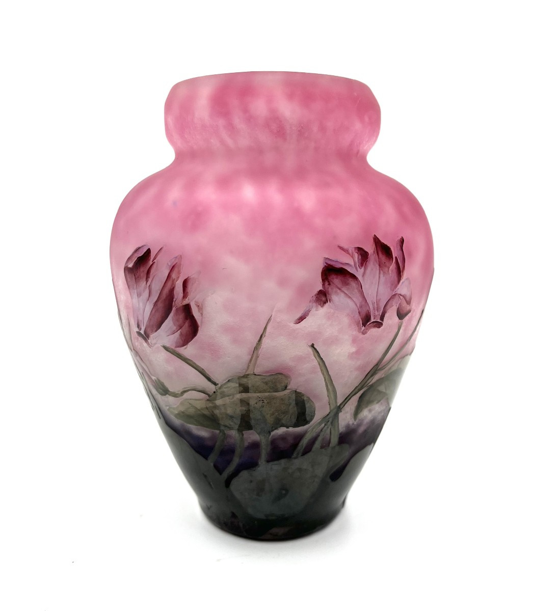 Muller Freres Luneville Vase "bee"-photo-3