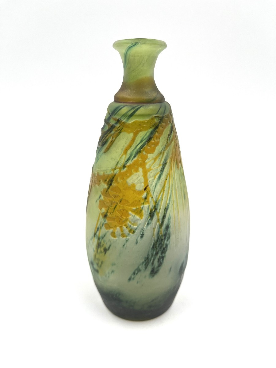 Emile Gallé Vase, Pine Branches With Fruit-photo-4