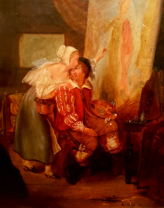 Painting By Leroy Dionet, 19th Century-photo-2