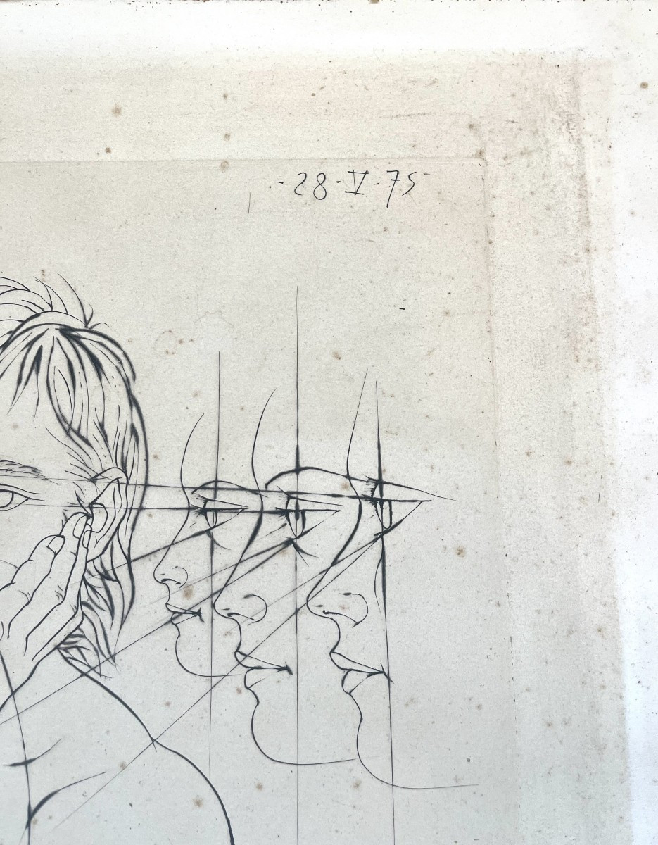 Lithograph By Pierre Yves Trémois (1921-2020) The Eye (1975)   -photo-1